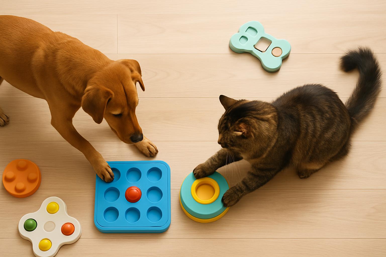Tabby cat reaching for toy during session